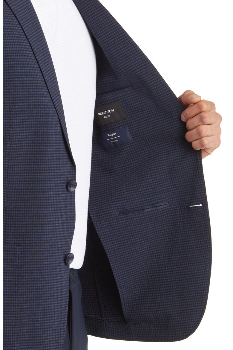 Patch Pocket Seersucker Sport Coat, Alternate, color, NAVY SEERSUCKER