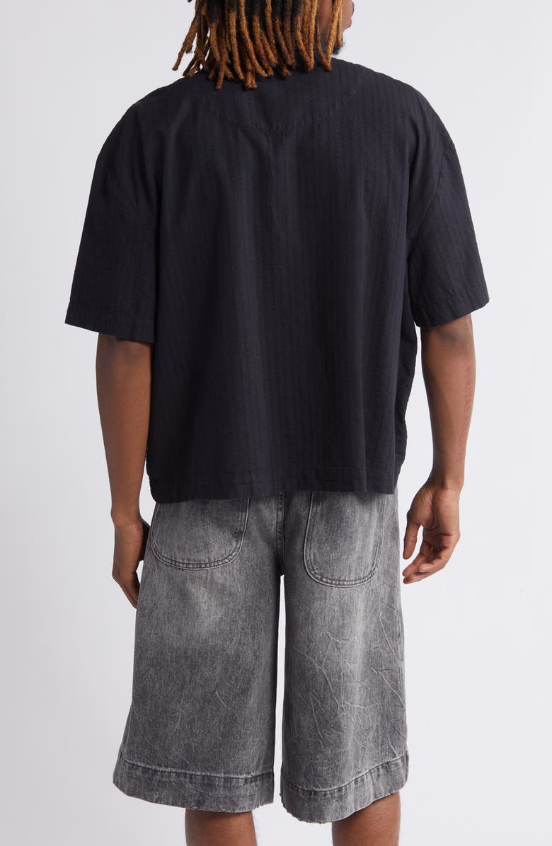 Elwood Boxy Short Sleeve Oxford Button-Up Shirt, Alternate, color, 