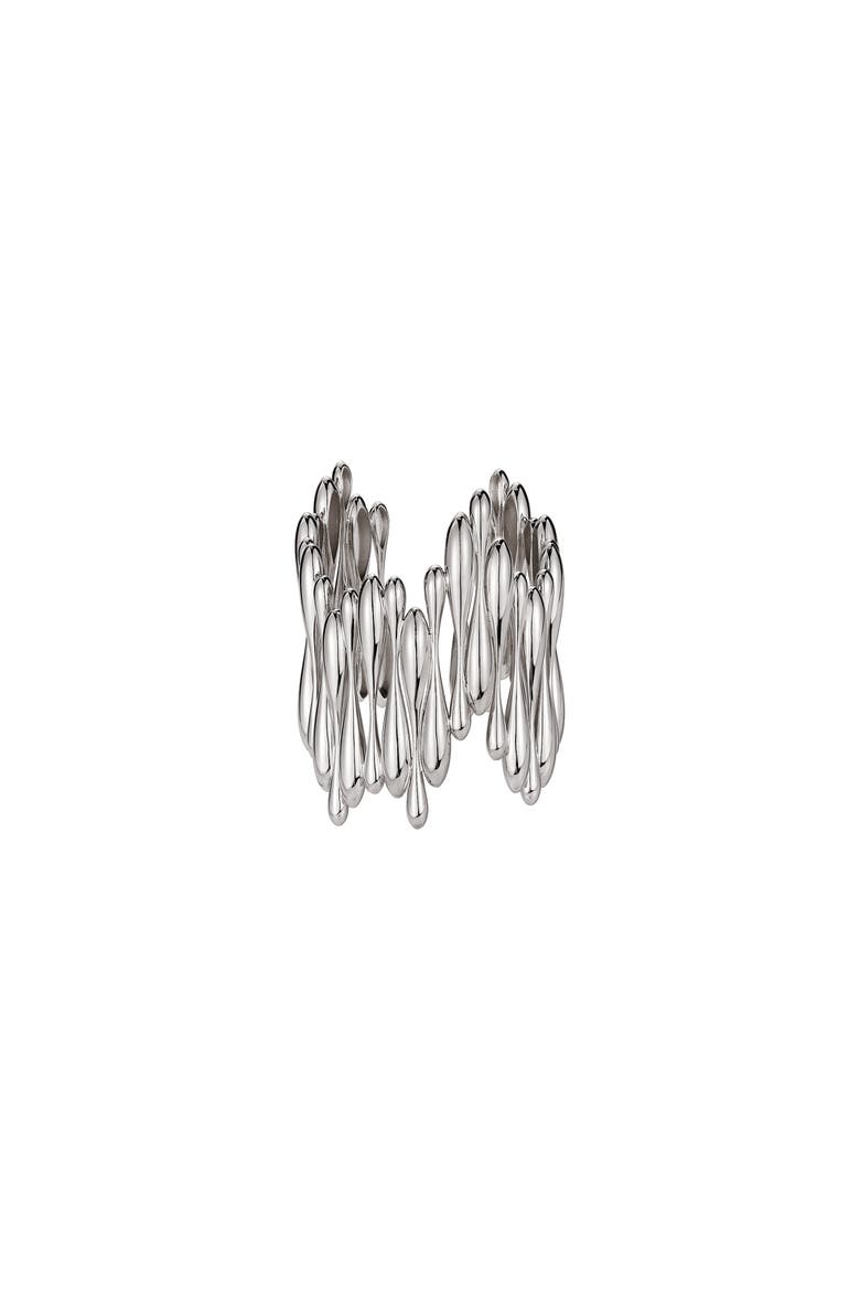 Rain Drop Bangle, Main, color, Silver