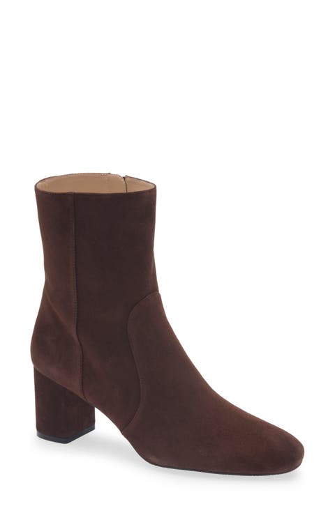 Miranda Zip Leather Bootie