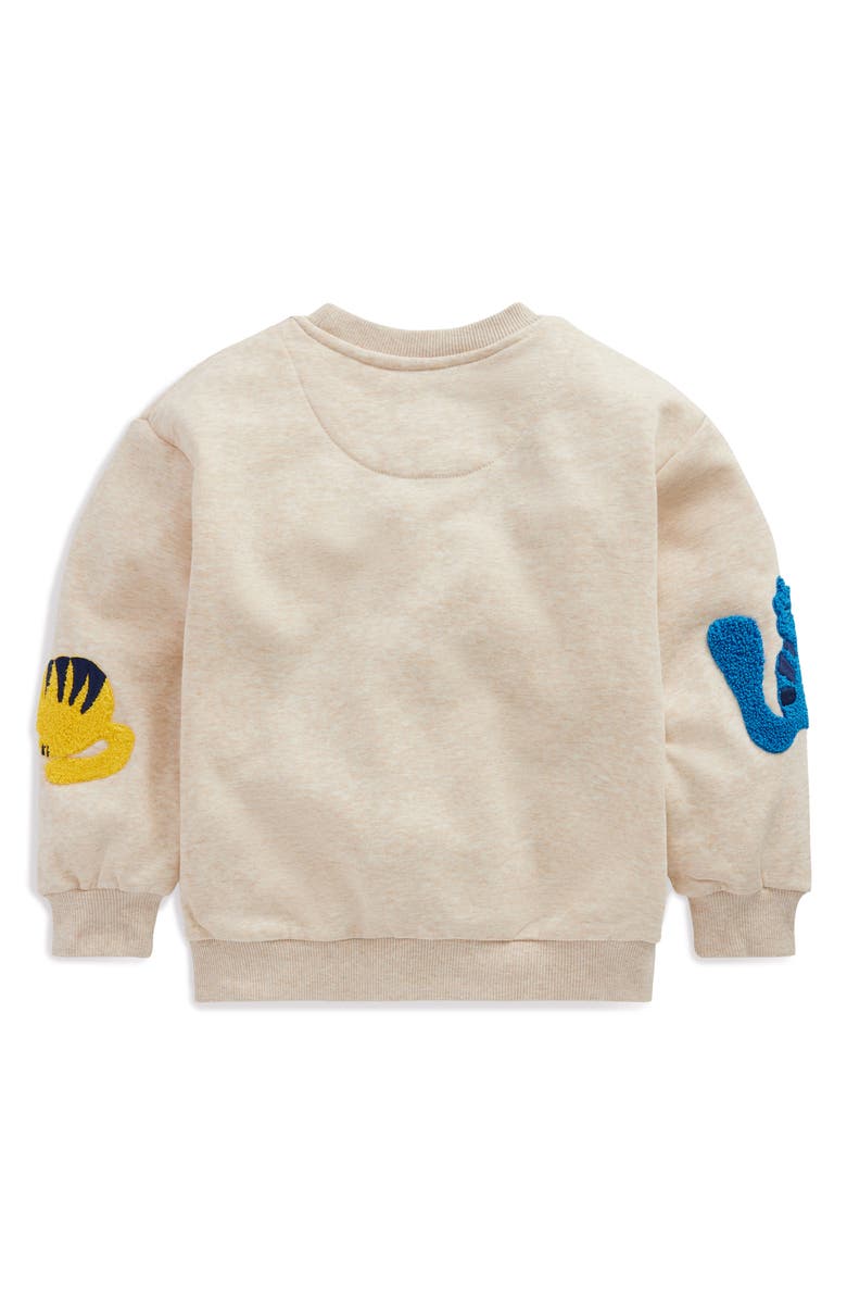 Mini Boden Kids' Cats Bouclé Graphic Sweatshirt, Alternate, color,