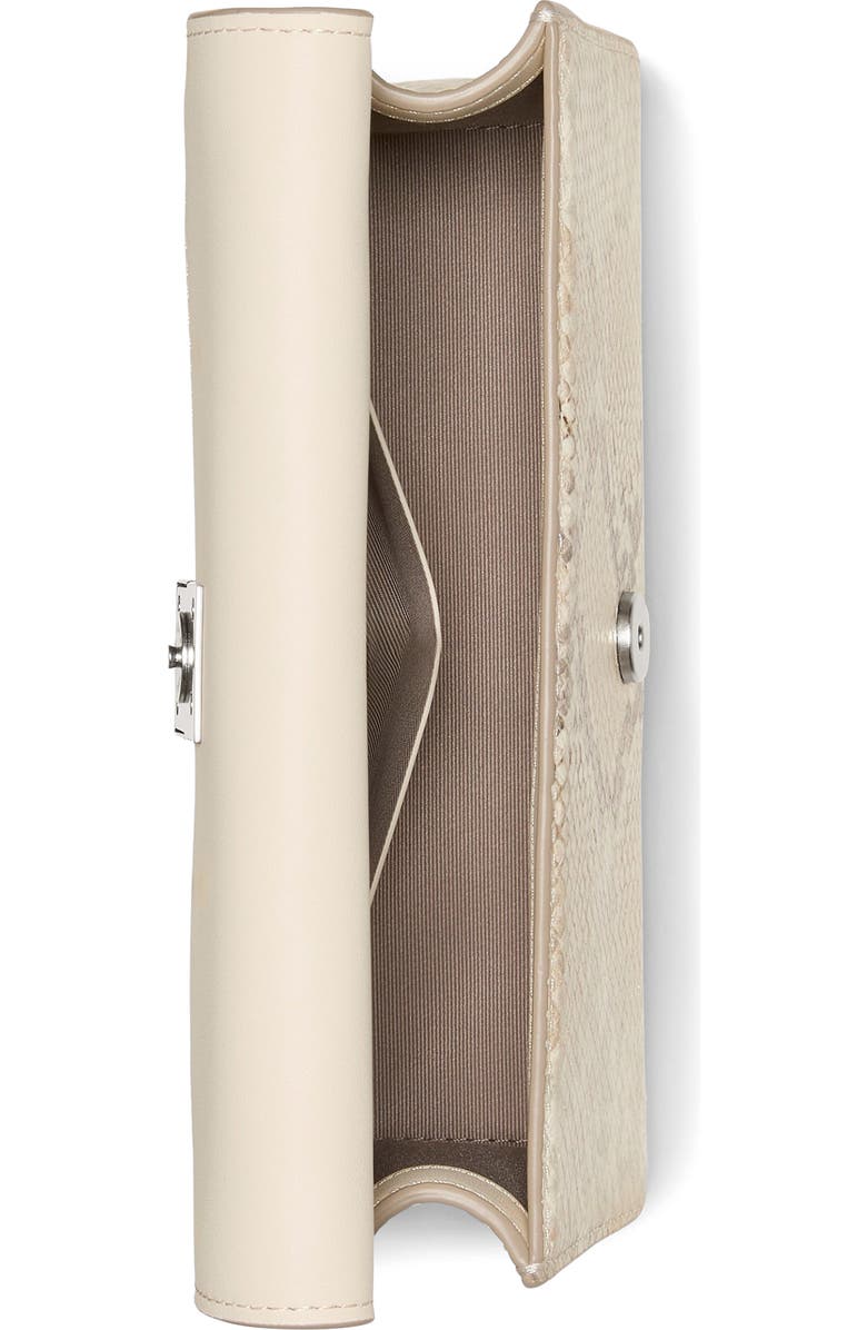 Kate Spade New York deco snakeskin embossed convertible leather crossbody bag, Alternate, color,