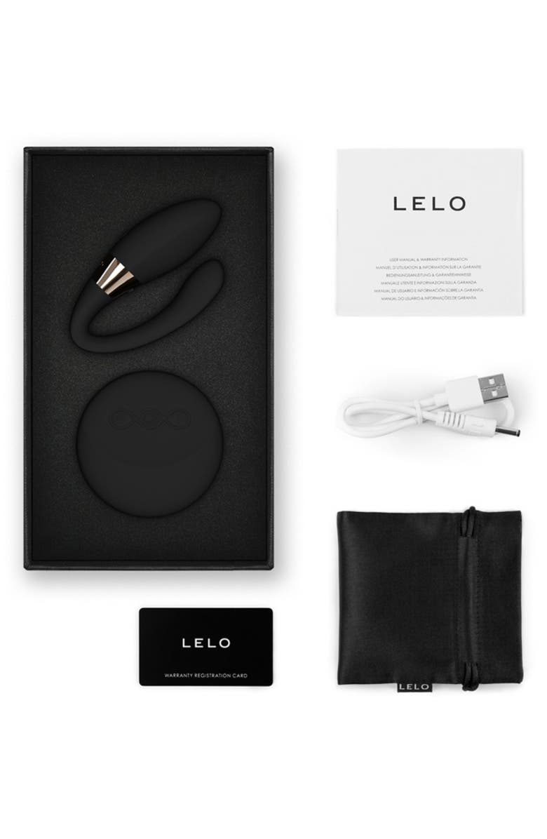 LELO Tiani Duo Vibrating Couples Massager, Alternate, color, Black