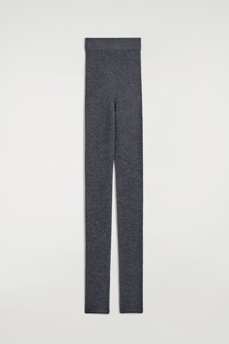 Seamless Merino Wool Leggings, Alternate, color, CHARCOAL MÉLANGE
