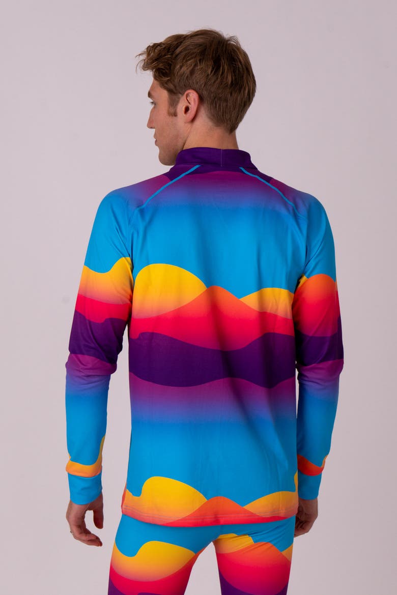 Baselayer Top - Mambo Sunset Mens, Alternate, color, multi-colour