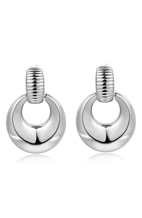 Remy Doorknocker Hoop Earrings