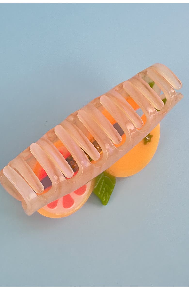 Centinelle California Pomelo Hair Claw, Alternate, color, Orange