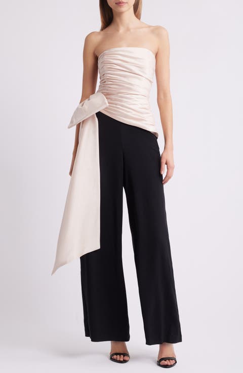Ruched Strapless Jumpsuit