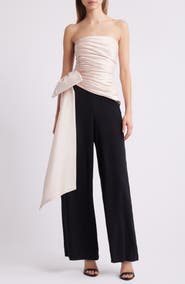 Hutch Ruched Strapless Jumpsuit