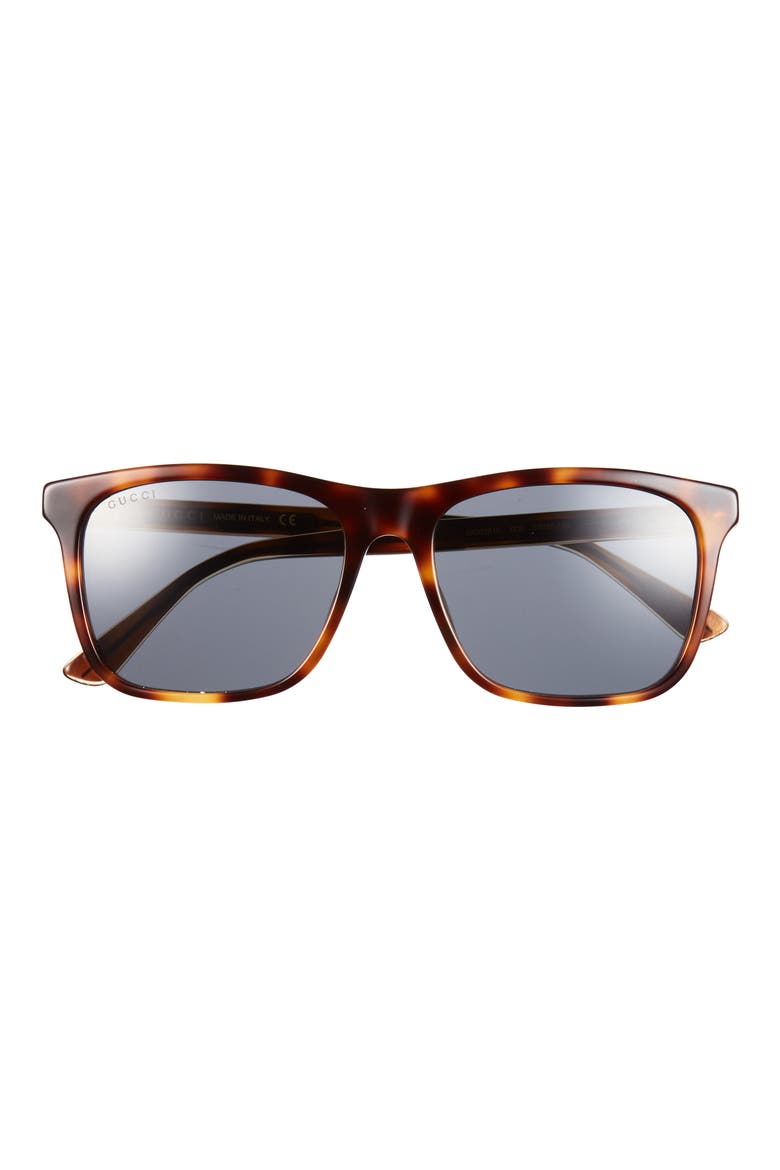 57mm Square Sunglasses, Main, color, HAVANA HAVANA BLUE