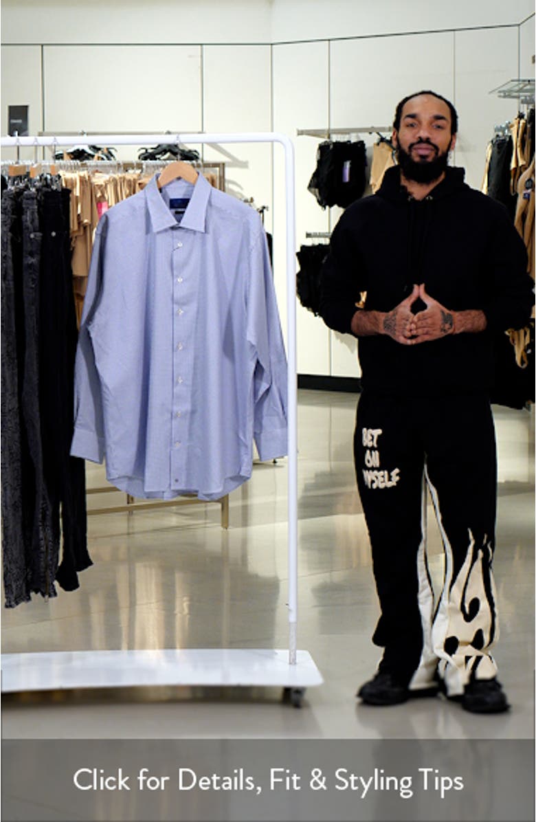 Regular Fit Check Cotton Dress Shirt, sales video thumbnail