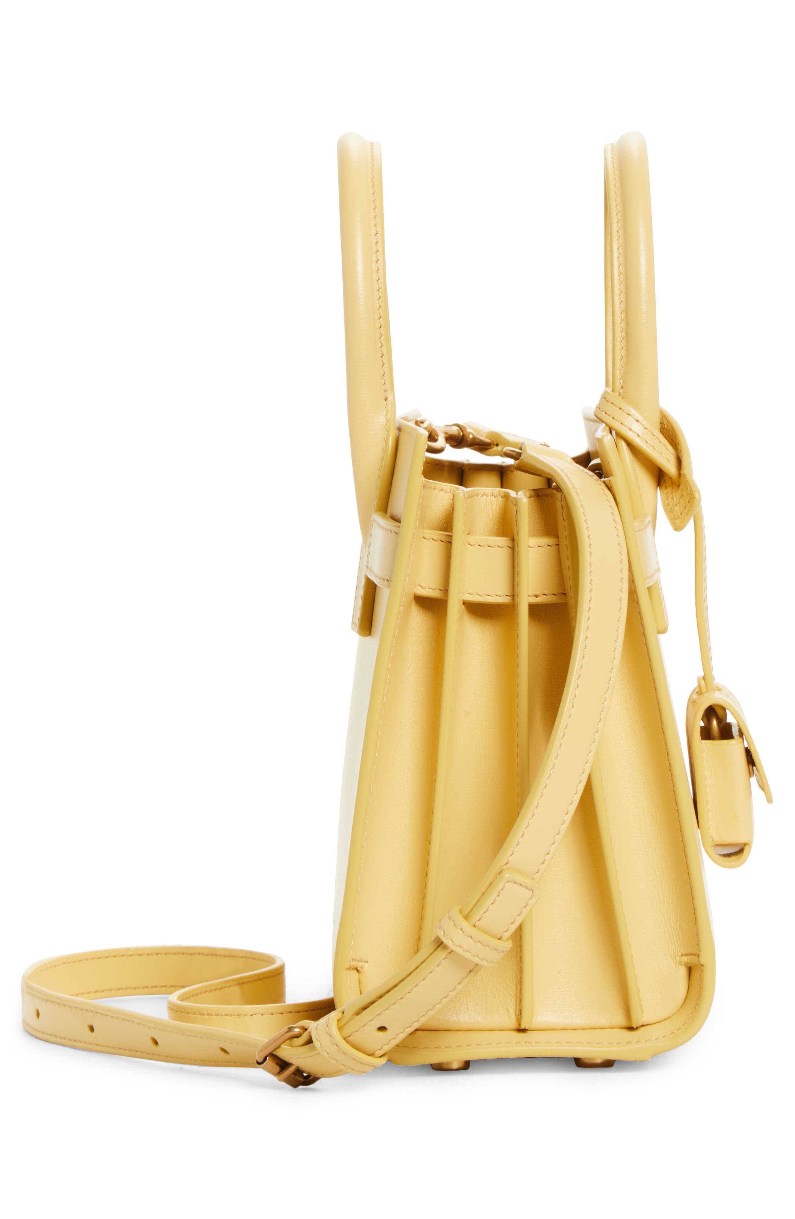 Nano Sac de Jour Leather Tote, Alternate, color, SOFT LEMON