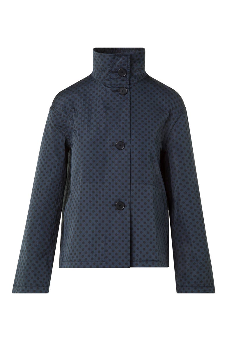 Polka Dot Reversible Jacket, Alternate, color, BLACK-NAVY