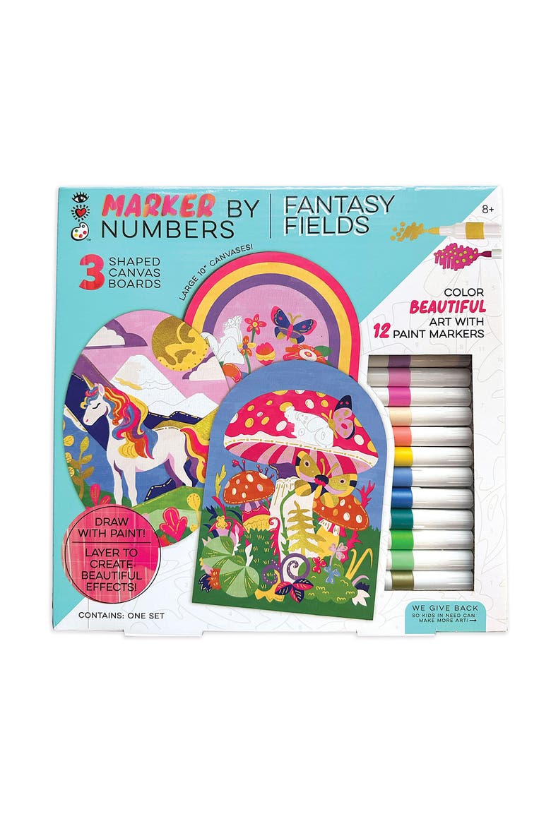 Fantasy Fields Marker-by-Number Playset, Alternate, color, MULTI