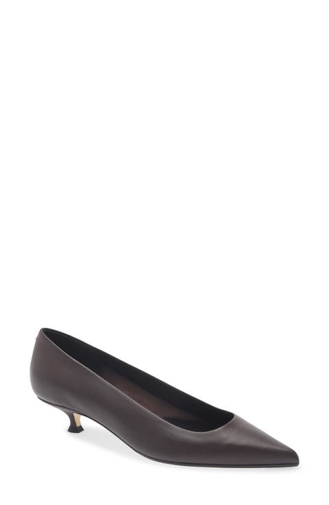 Cari Pointed Toe Kitten Heel Pump