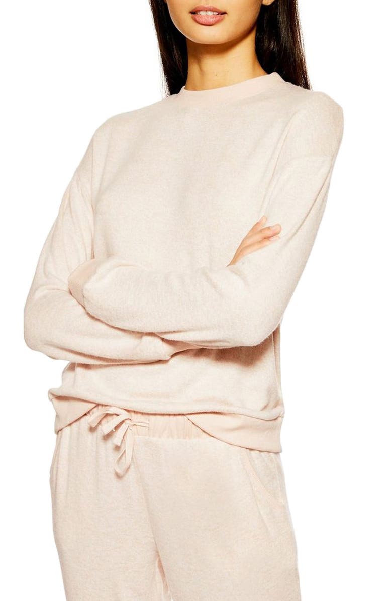 Topshop Supersoft Sweatshirt, Main, color,
