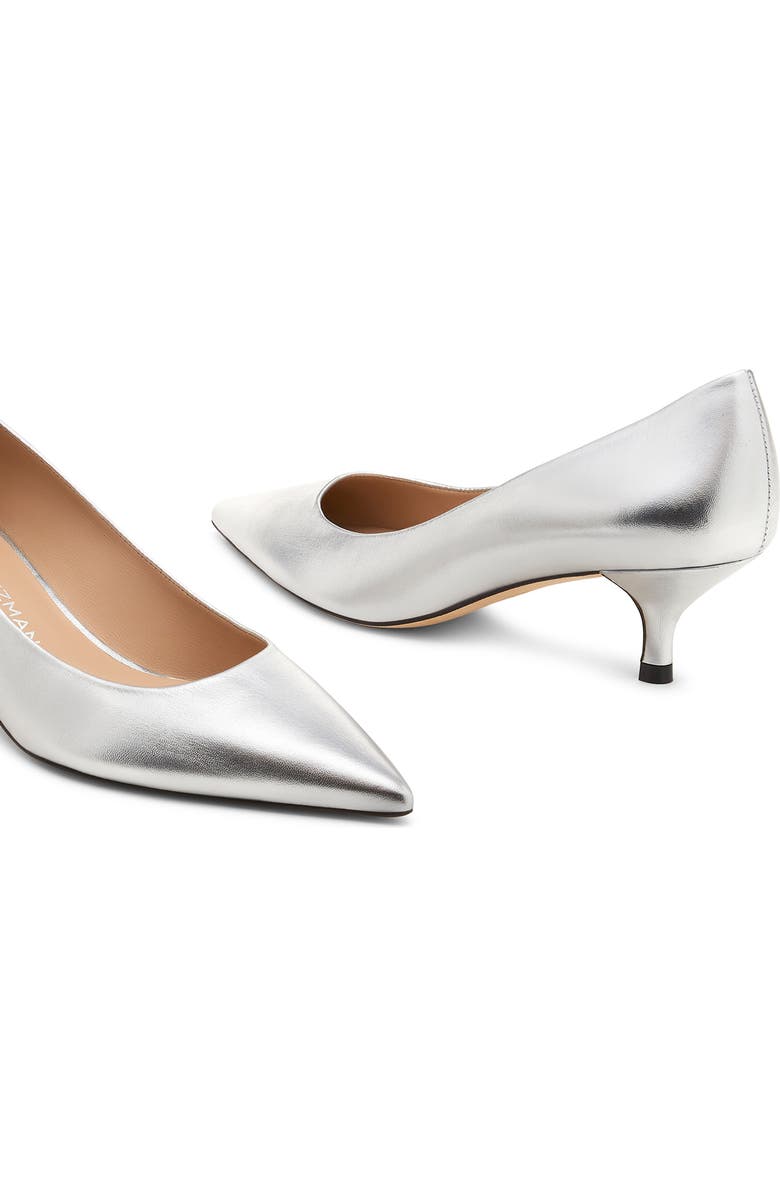 Stuart Weitzman Stuart Power 50 Pump, Alternate, color, Silver