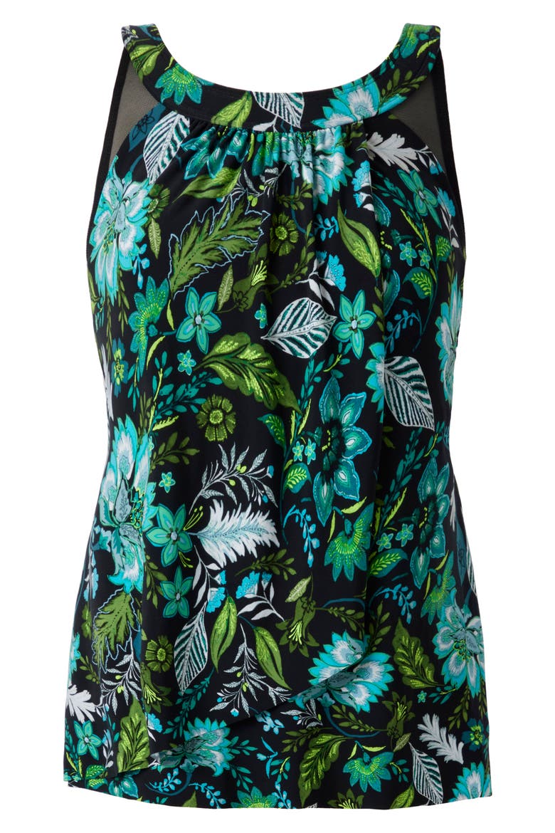 Florica Ursula Tankini Top, Alternate, color, BLACK MULTI