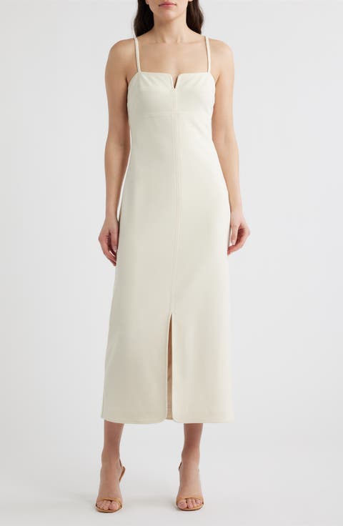 Scuba Crepe Sleeveless Sheath Dress