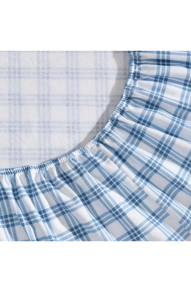 Eddie Bauer Arrowhead Tartan Plaid Print Flannel Sheet Set, Alternate, color, Light / Medium Blue