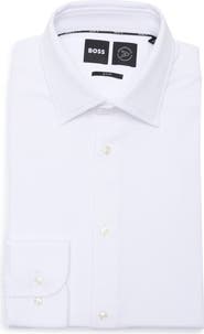 BOSS Hank Kent Slim Fit Performance Stretch Dress Shirt