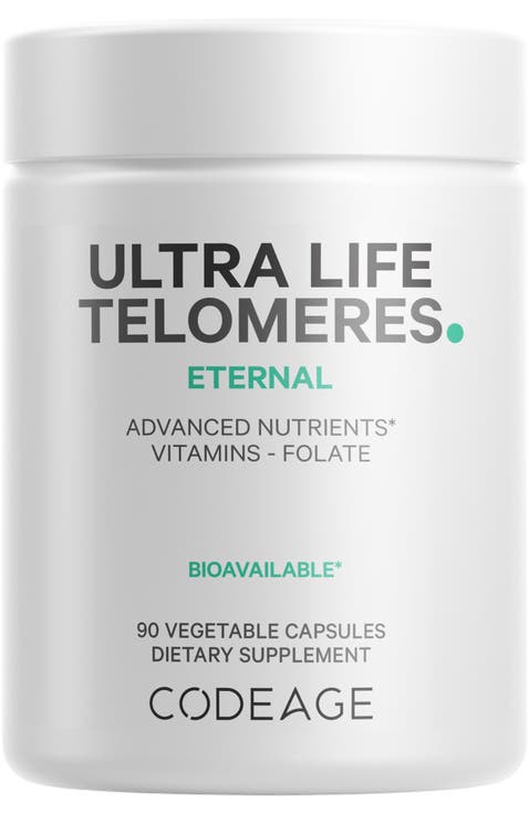 Ultra Life Telomeres -  Folate 5-MTHF, D3 & B12 Supplement