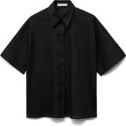 MANGO Pai Linen & Cotton Button-Up Shirt