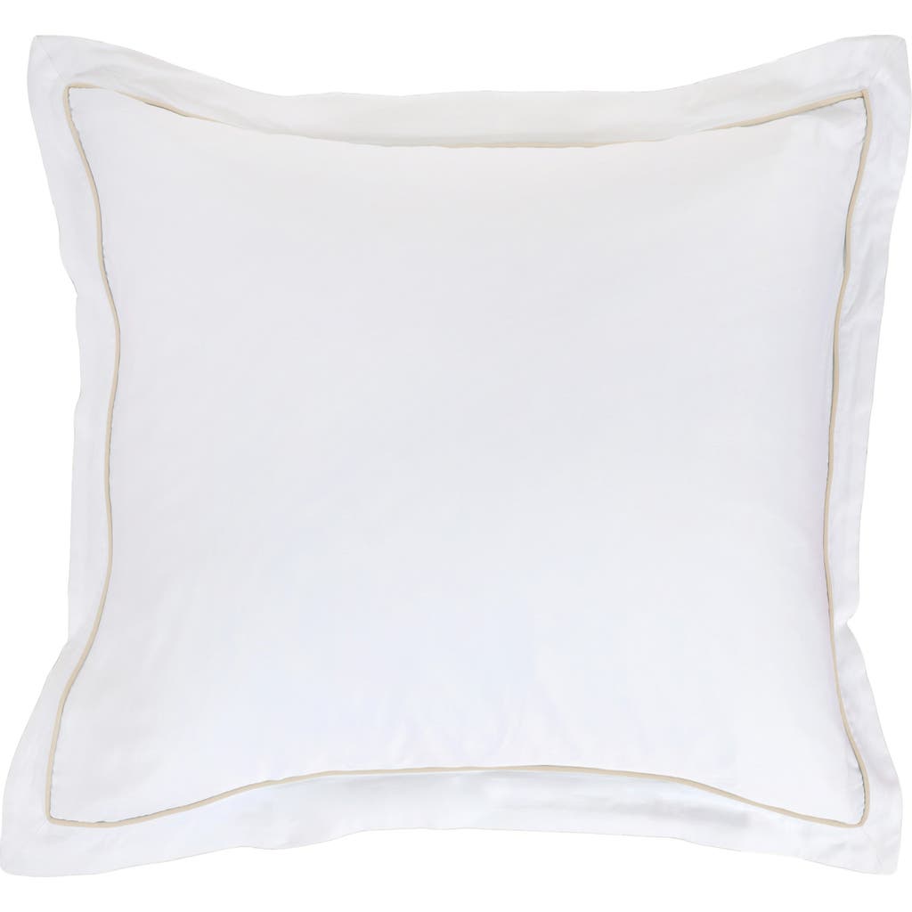 Pom Pom At Home Sheena Sateen Euro Pillow Sham In Sand