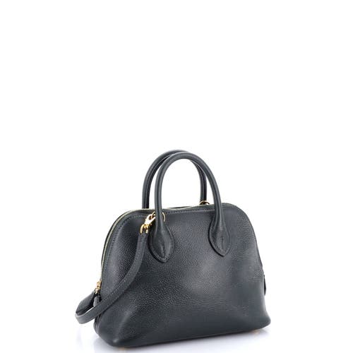 Pre-owned Hermes Hermes Bolide 1923 Bag Evercolor Mini In Green