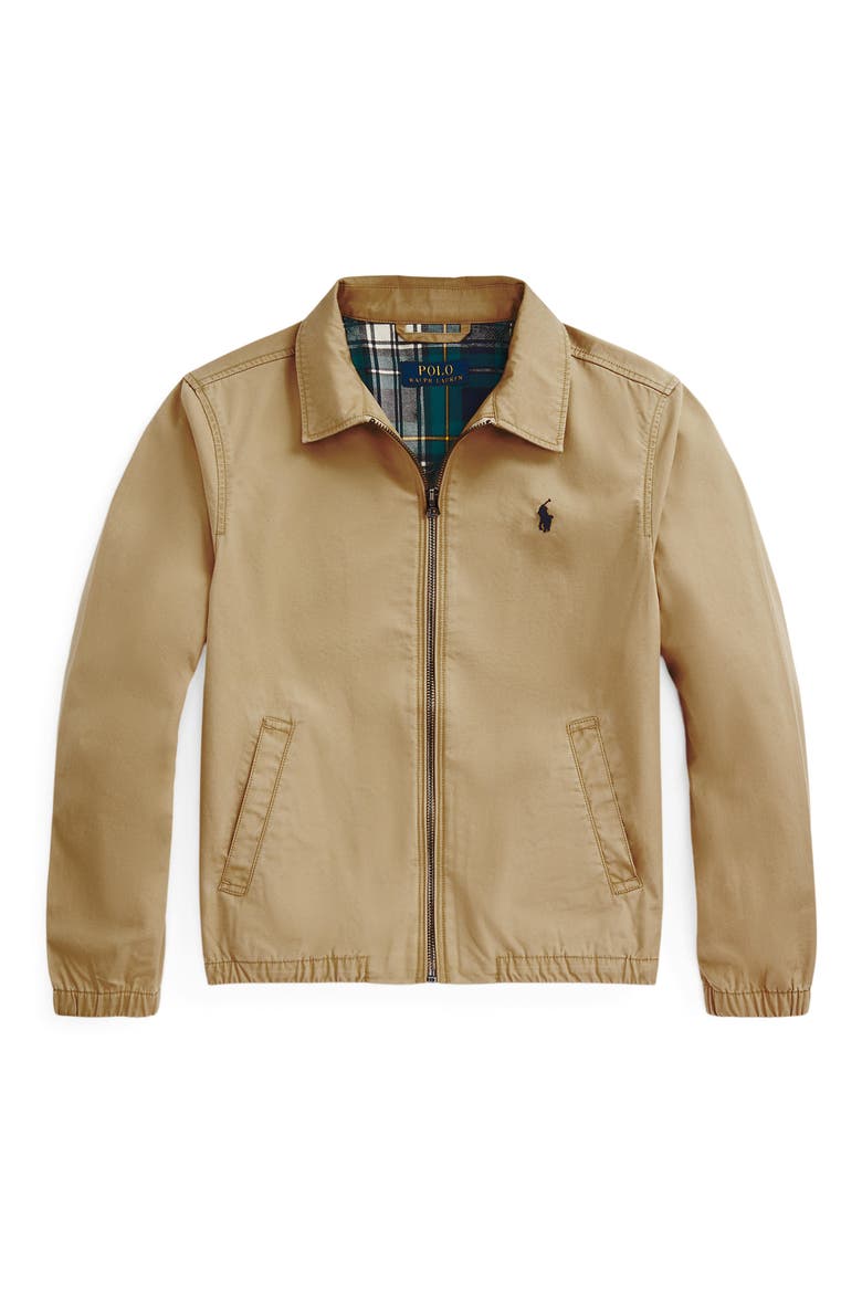 Bayport Cotton Poplin Jacket, Main, color, CAF TAN