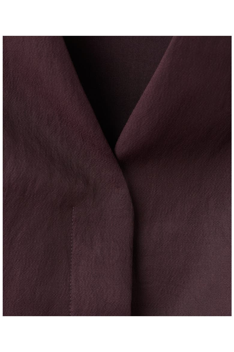 Tie Waist Vest, Alternate, color, BURGUNDY