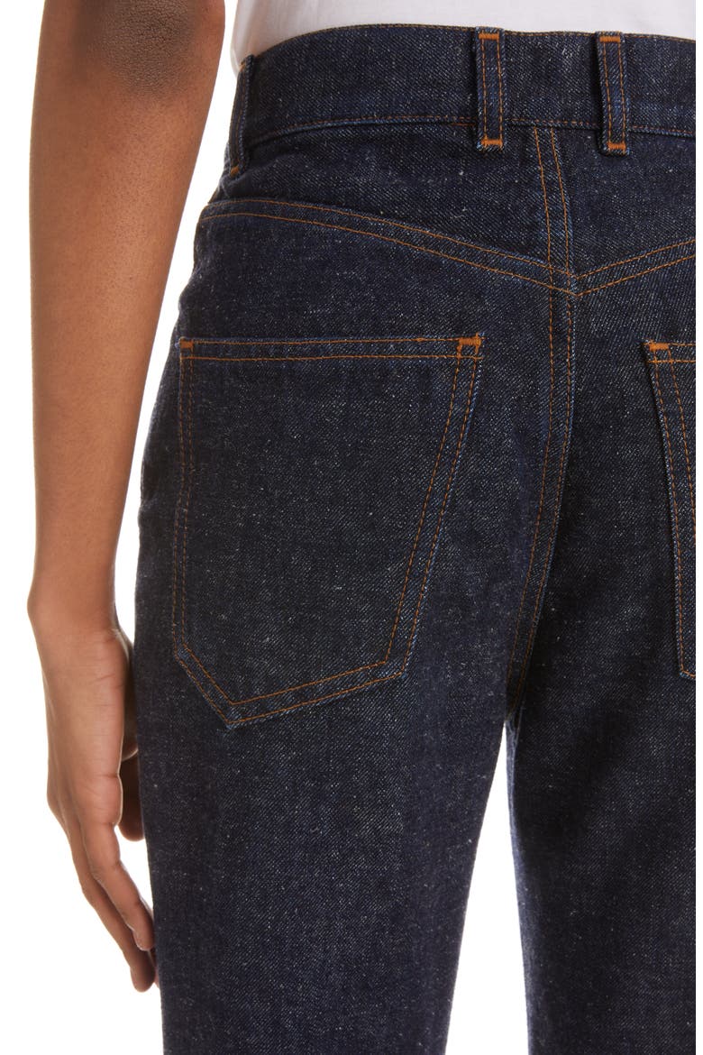 Wide Leg Cotton & Hemp Jeans, Alternate, color, ICONIC NAVY