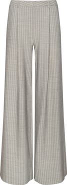 L'AGENCE Allanah Pinstripe Wide Leg Pants