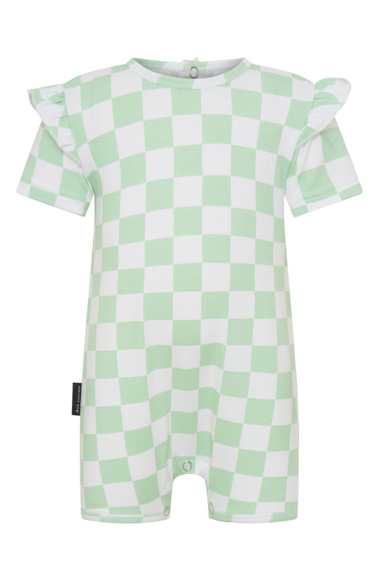 dot australia Check Frill Romper, Main, color,