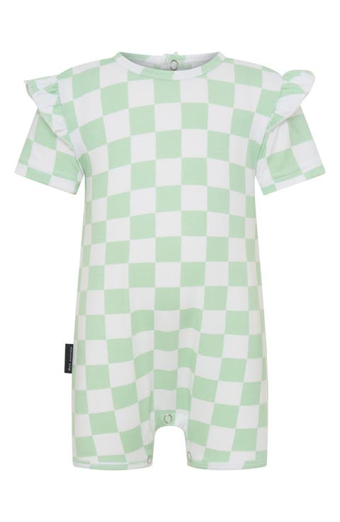 Check Frill Romper (Baby)