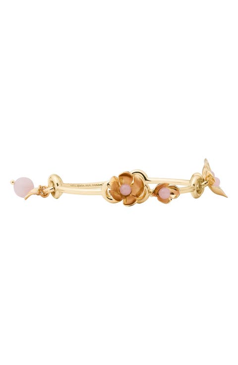 Flower Hinged Bangle