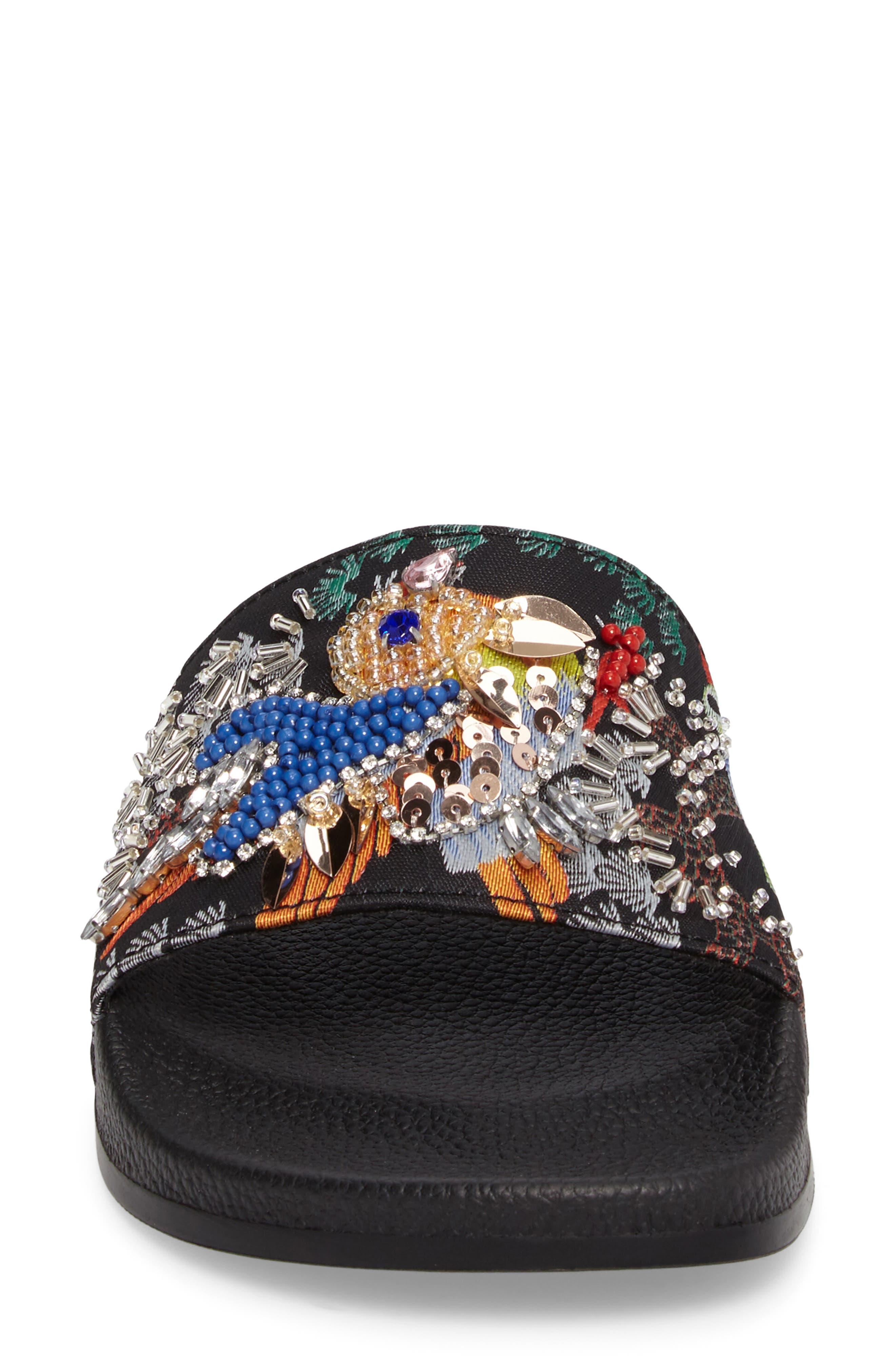 Steve Madden Sparkly Slide Sandal, Alternate, color, 