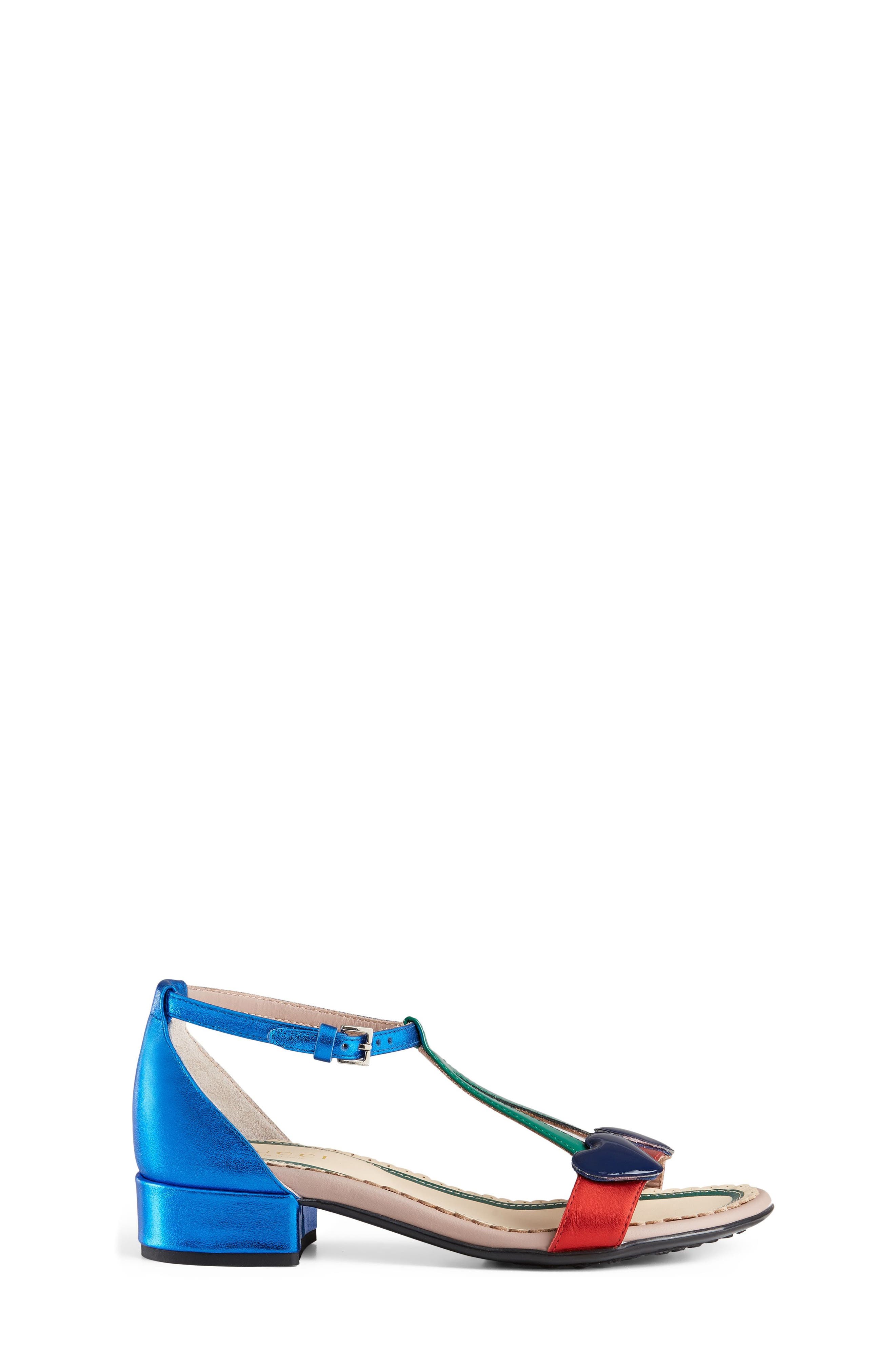 Gucci Bee Cerise Sandal, Alternate, color, 