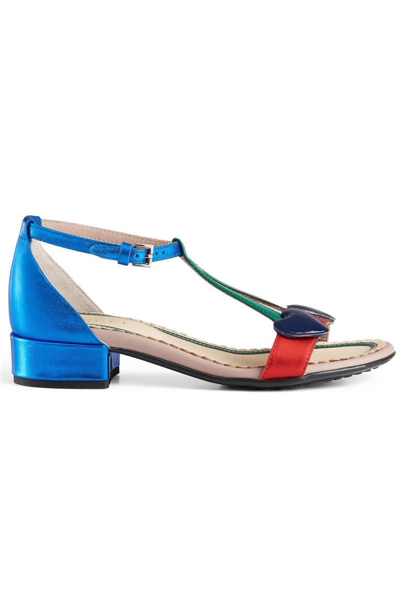 Gucci Bee Cerise Sandal, Alternate, color,