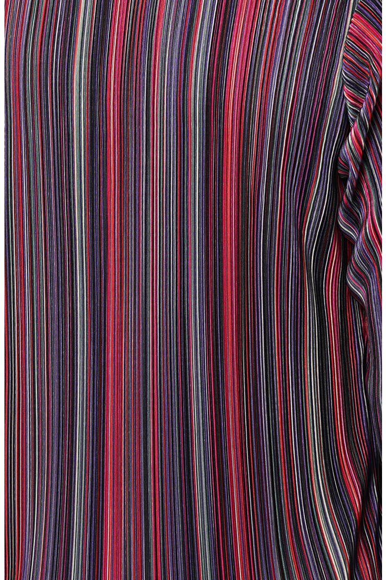 Plissé Button-Up Shirt, Alternate, color, AUTUMN MULTI