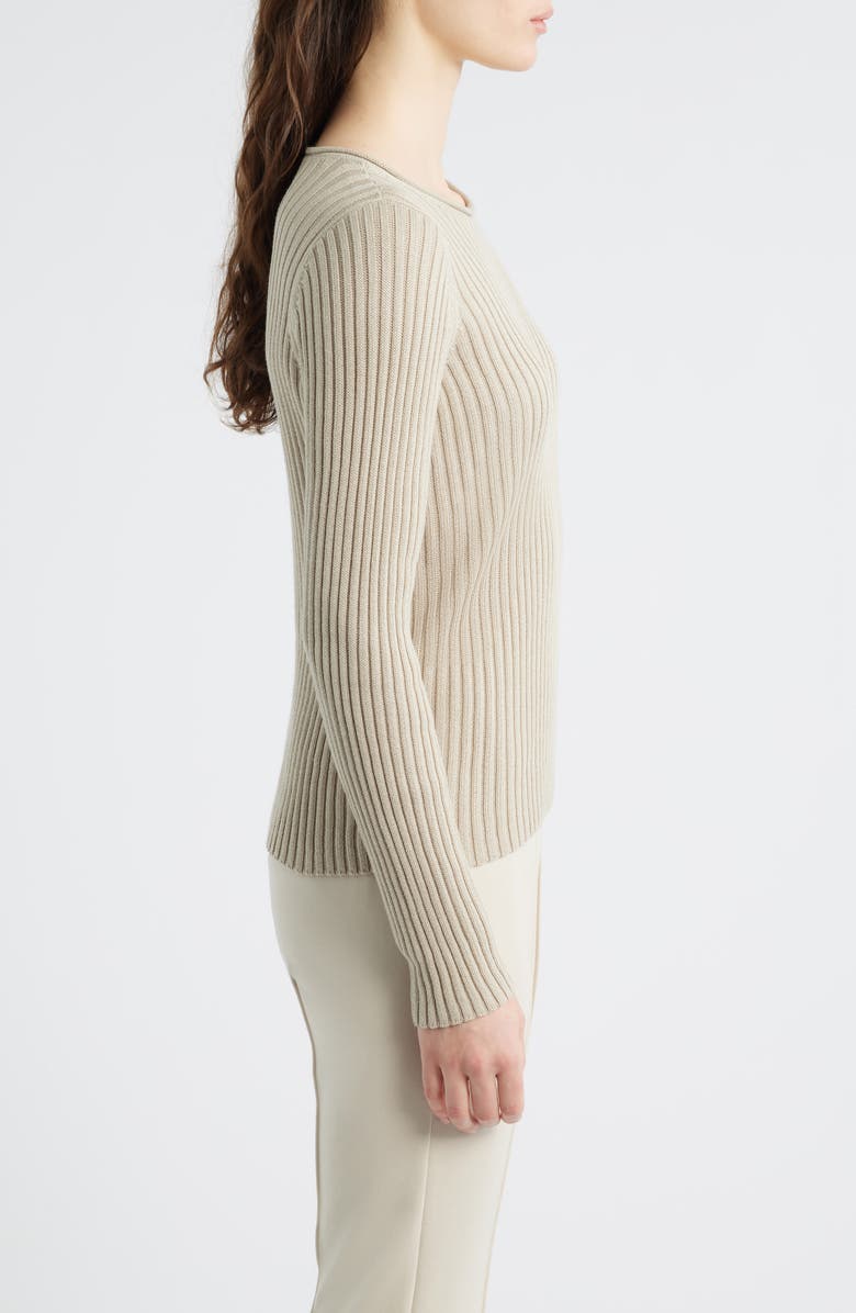 Eileen Fisher Rib Sweater, Alternate, color, Papyrus