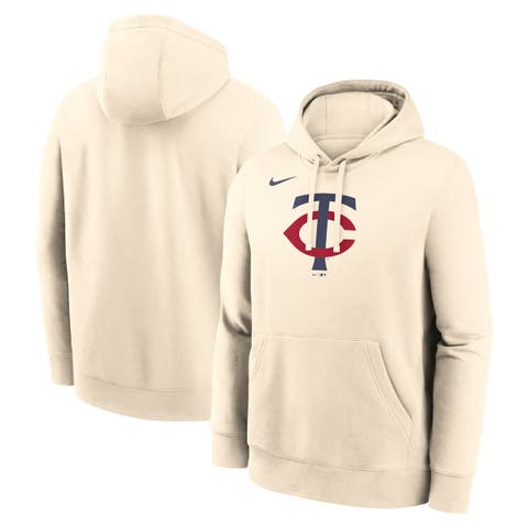 Men's Nike Cream Minnesota Twins Logo Club Fleece Hoodie