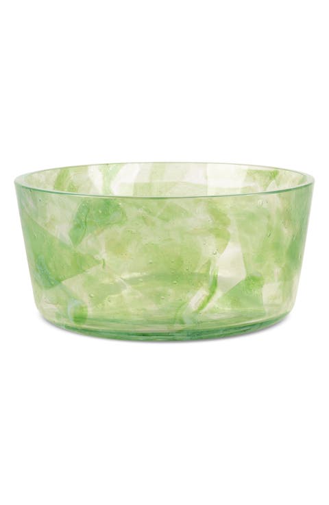 Watercolor Medium Jade Bowl
