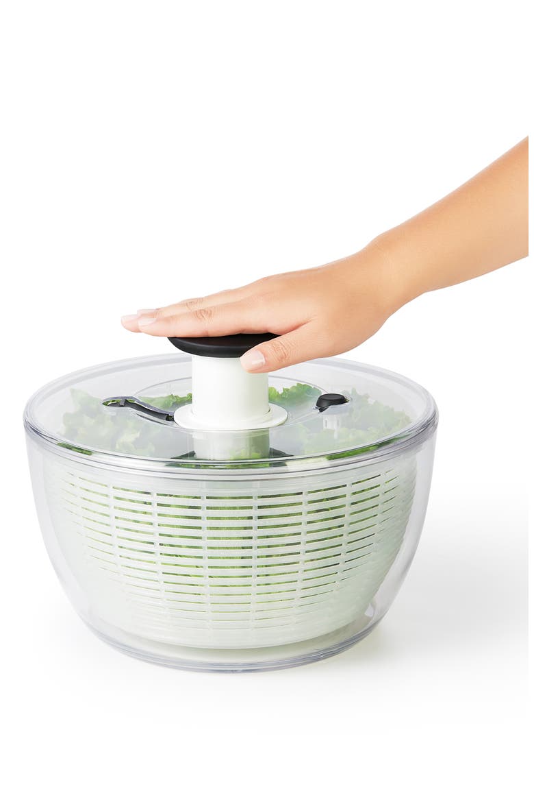 Salad Spinner, Alternate, color, CLEAR