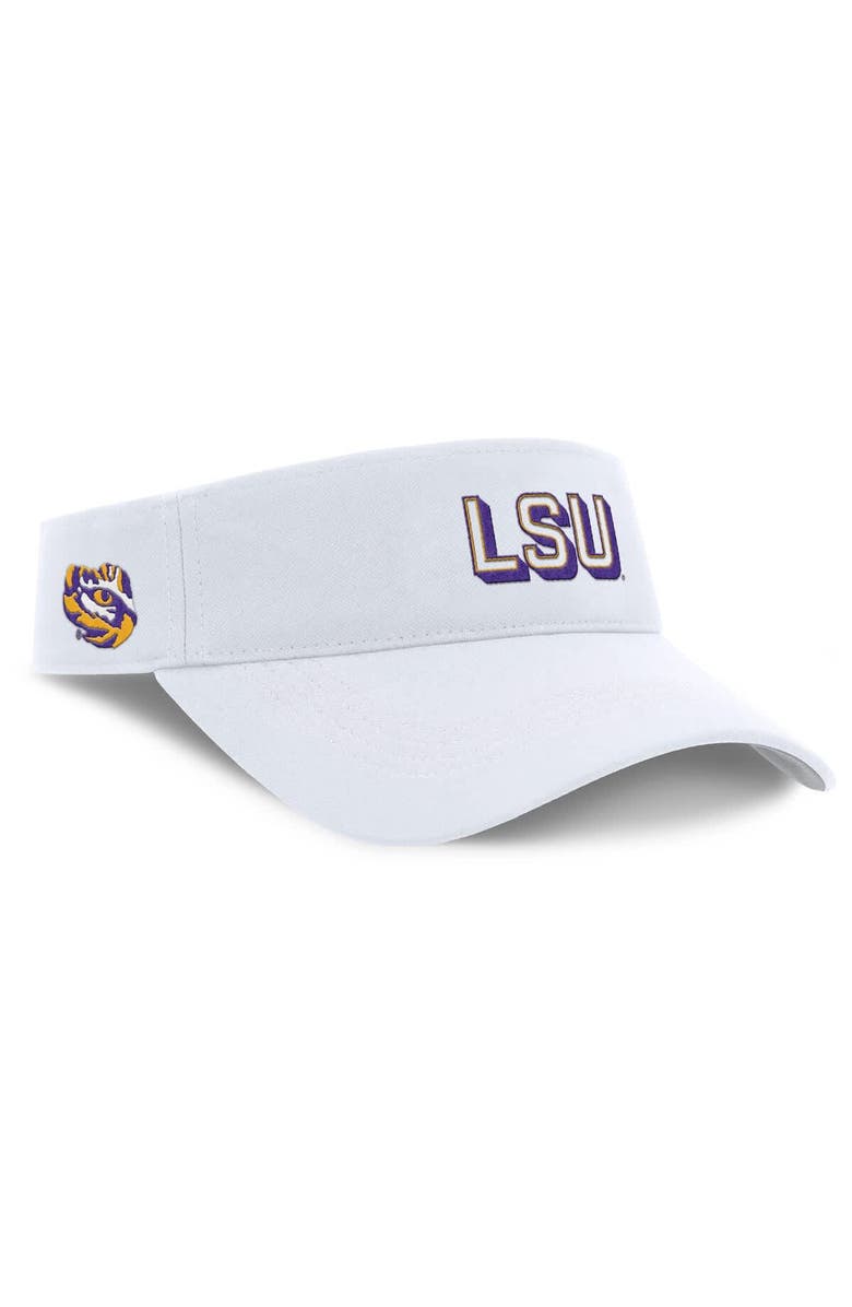 Nike Men's Nike White LSU Tigers 2025 On-Field Gameday Performance Ace Adjustable Visor, Alternate, color,