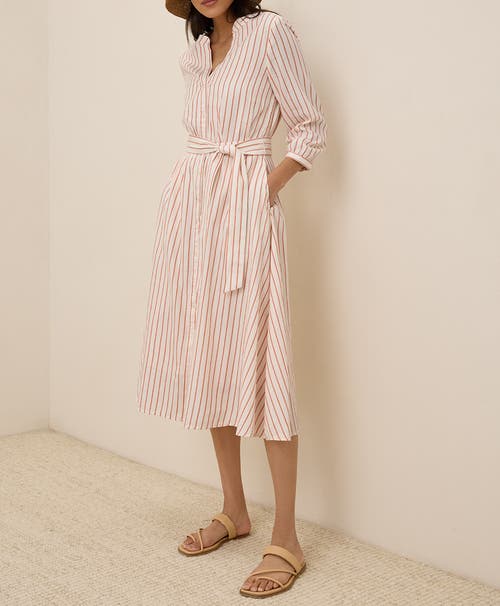 Pact Organic Cotton Sunset Lightweight Cotton Easy Dress In Zuma Stripe