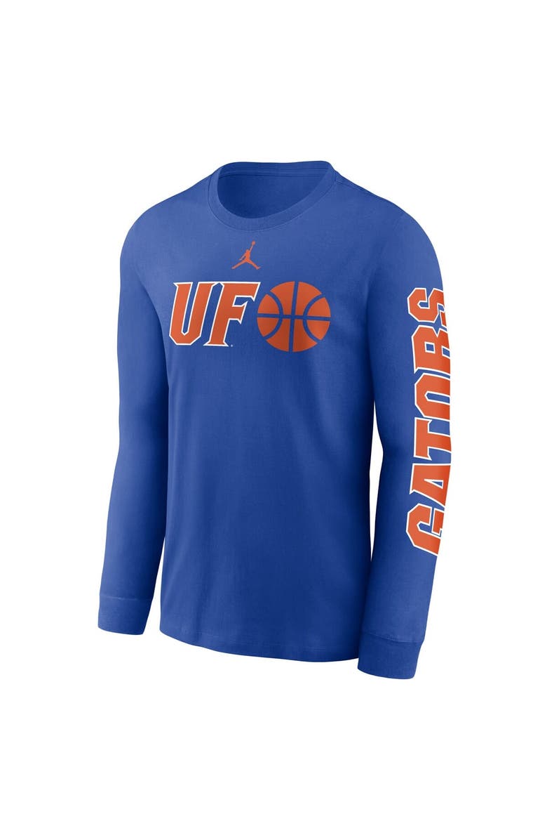 Jordan Brand Men's Jordan Brand Royal Florida Gators Basketball Icon Two-Hit Long Sleeve T-Shirt, Alternate, color, Royal