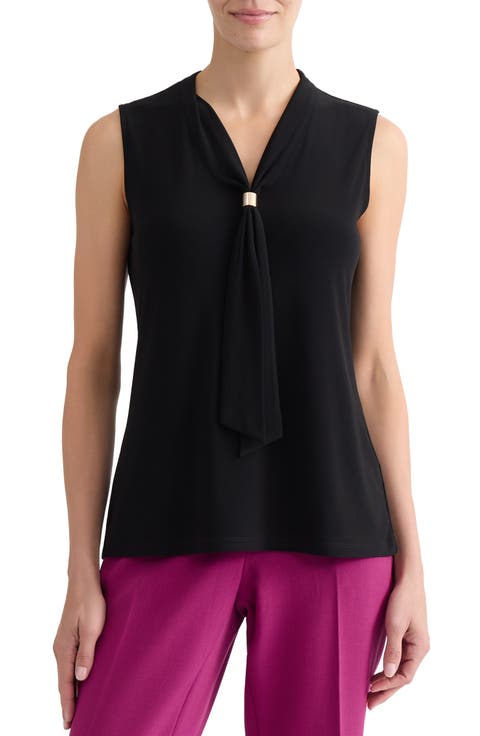 Tie Neck Sleeveless Top