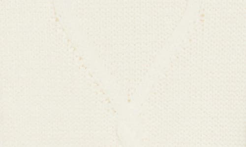 Abound Oversize Cable Stitch Sweater In White