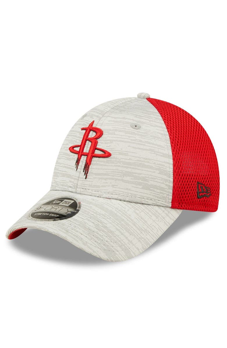 New Era Men's New Era Gray/Red Houston Rockets Active 9FORTY Snapback Hat, Main, color, 